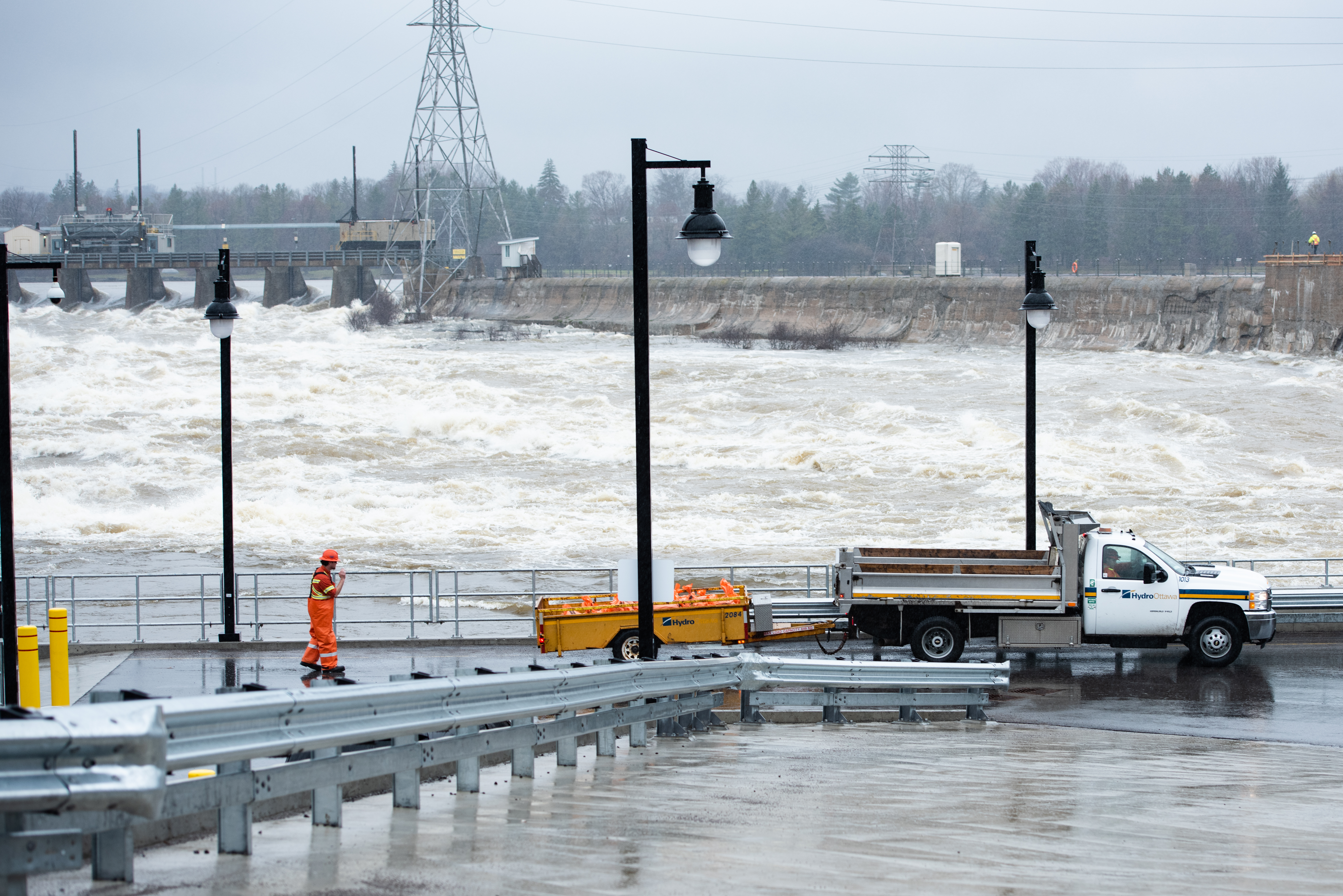 April 2019, flooding at Chaudiere Falls