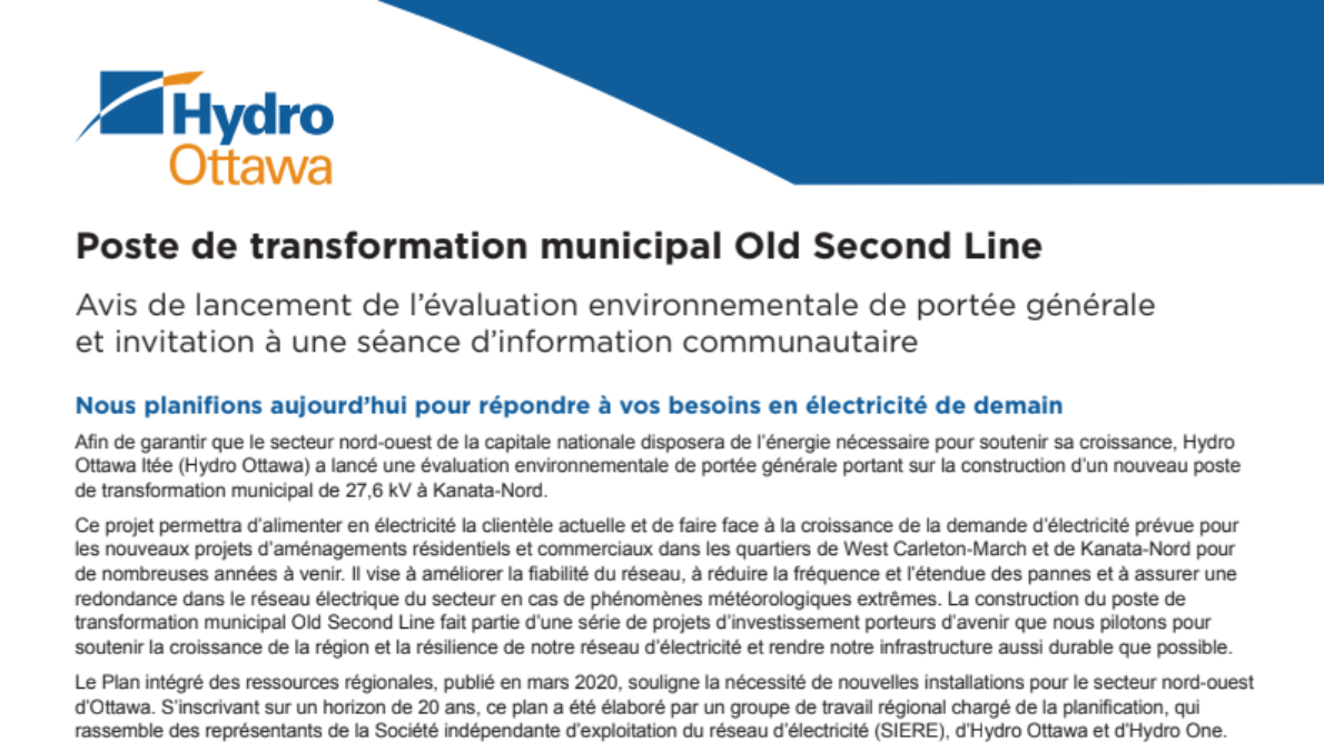 French Thumbnail Image of Old Second Line Notice