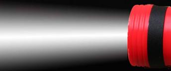 Flashlight with black background
