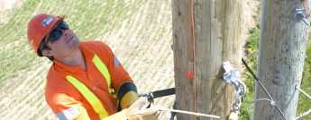 powerline-worker-climbing-hydro-pole